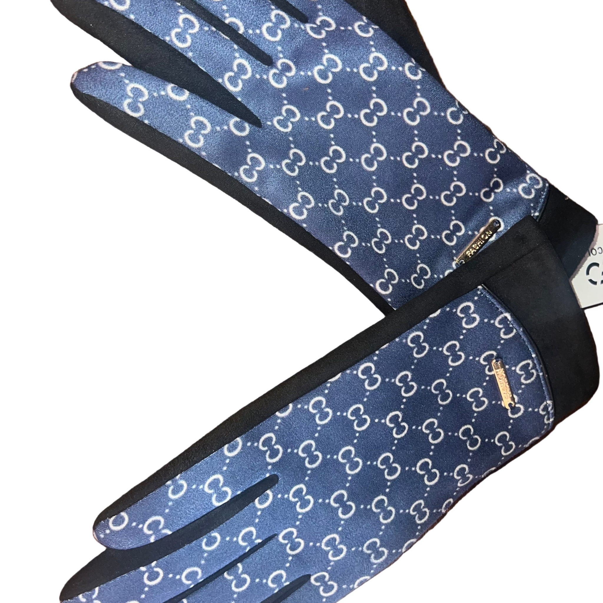 Blue Fashion Gloves