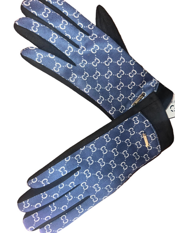 Blue Fashion Gloves