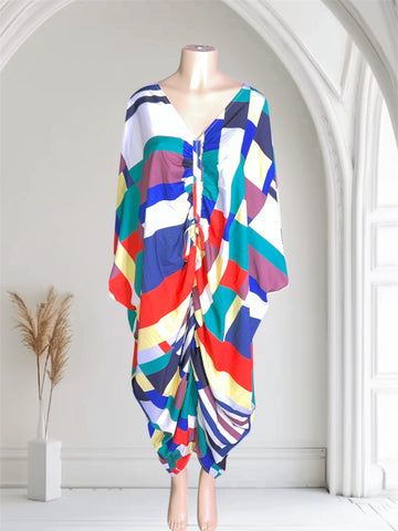 Color Block Caftan