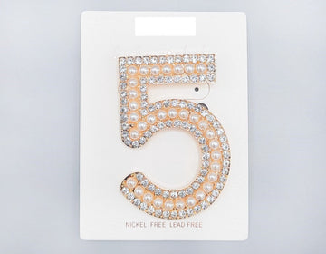 Number 5 Brooch